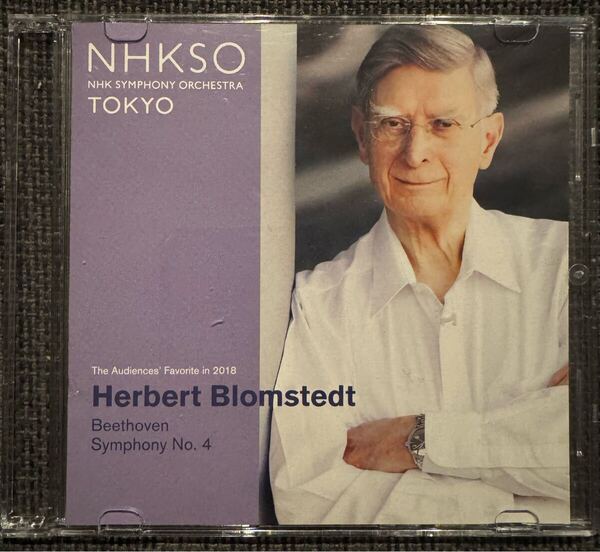 【送料無料】ブロムシュテット/NHK交響楽団 ベートーヴェン 交響曲4番 2018年ライヴ録音 N響自主制作 国内盤CD 中古品