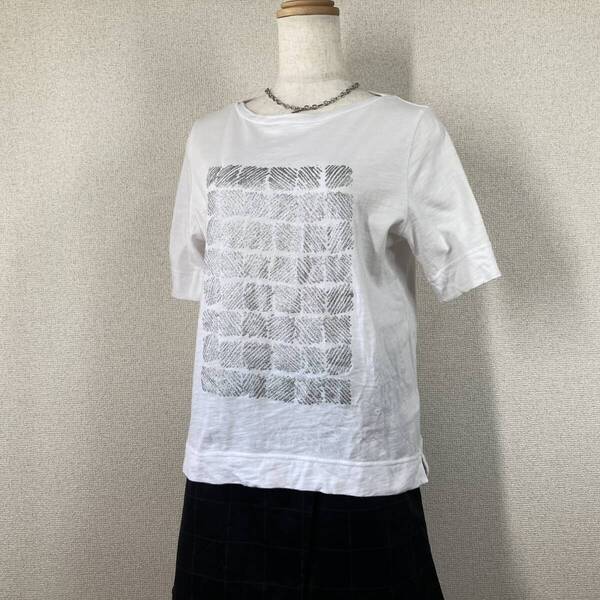 【ドゥクラッセ】Tシャツ 白 L ラメ 半袖 美品 Y2K フェアリーグランジ 森ガール 平成ギャル パンク系 小悪魔 姫ギャル