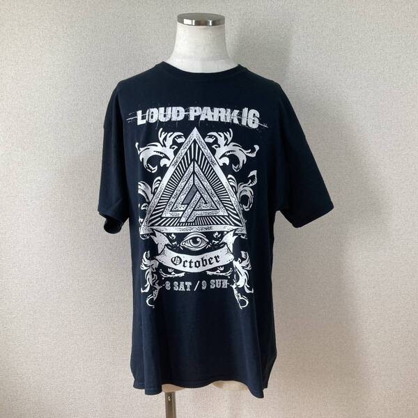 【ラウドパーク】Tシャツ 黒 XL 美品 ラウドパーク ラウドパーク16 loud park rock ロック ライブT フェスT 大きいサイズ 半袖 y2k