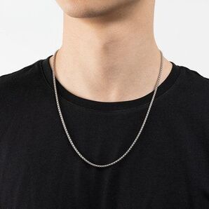 ボックス チェーン ネックレス シルバー 2mm /60cm