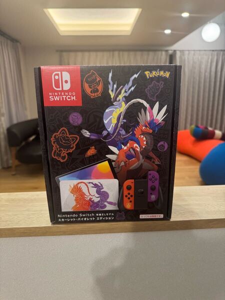 Nintendo Switch 有機ELモデル スカーレット バイオレットエディション 付属品完備 送料無料