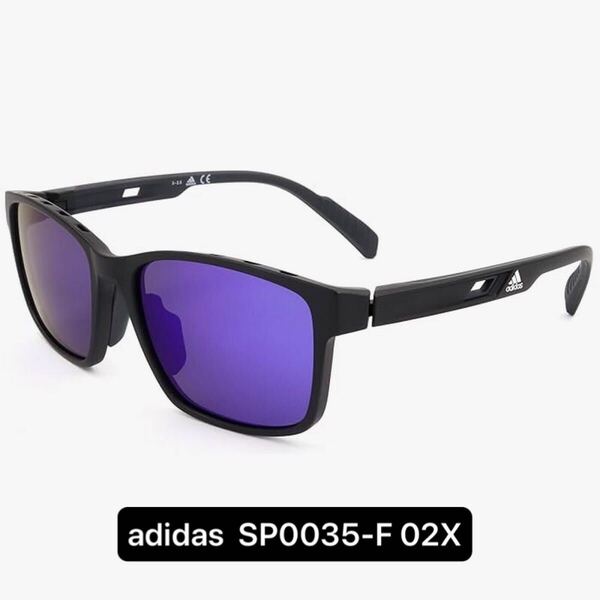 【正規品】adidas アディダス サングラス SP0035-F 02X Sunglasses Black アジアンフィット AsianFit ブラック スポーツ