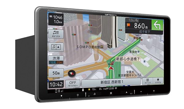 実働 カロッツェリア AVIC-RF720 9V型HD/フルセグTV/Bluetooth/SD/HDMI入出力/USB/2din メモリーナビ フローティングナビ 9インチ 楽ナビ