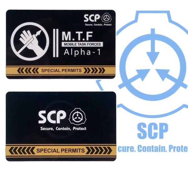 ★送料無料★「SCP財団 機動部隊 アルファ-1/レッド・ライト・ハンド 特別許可証/カード」tface-g 【タグ:アニメ】2 T06/28