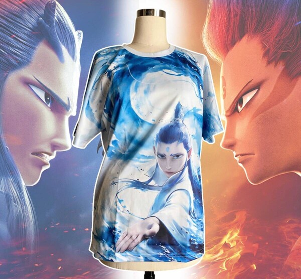 ★送料無料★「ゴウヘイ/ナタ 魔童の大暴れ Tシャツ Mサイズ」tface-g 【タグ:映画、アニメ、アクセサリー】1 T06/30