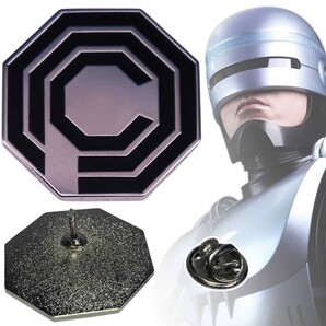 ★送料無料★「ロボコップ オムニ社/オムニ・コンシューマ・プロダクツ ロゴ ピンバッジ」tface-g 【タグ:映画】1 T07/03