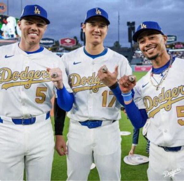 大谷翔平 ドジャース ゴールド ユニフォーム US L サイズ MLB ワールドシリーズ チャンピオン レプリカ 開幕戦 着用 新品 未使用 送料 無料