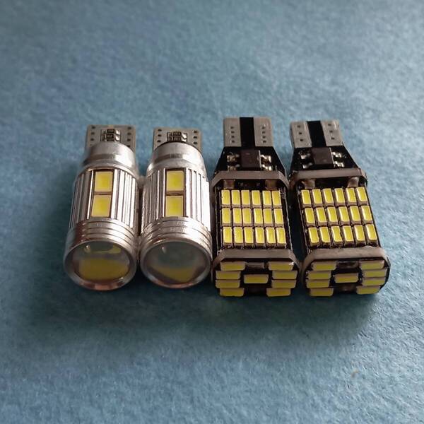 アルファード ヴェルファイア 10系 20系 超爆光!LED ポジション球 スモールライト バックランプ 4個セット T10 T16 ホワイト /45/10