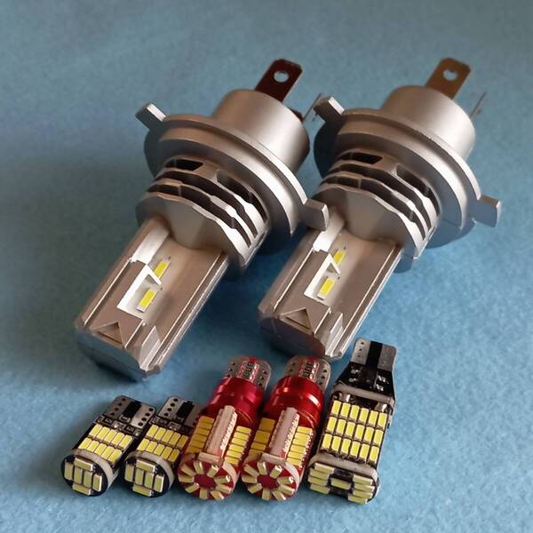 キャリー トラック H4 LED ヘッドライト ルームランプ バックランプ ポジション ナンバー灯 7個 51 52 62系 DA63T DA16T /h4z/45/57/26/