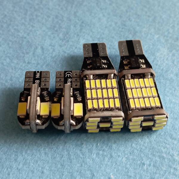 ホンダ HM3 4 HJ1 2 バモス ホビオカスタム 爆光!バックランプ スモール ポジション球 t10 LED 4点セット ホワイト /45/8/