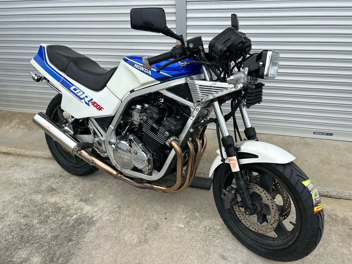 CBX400F 外装セットタンクBEET 1型純正カラー 青白当時物 - メルカリ