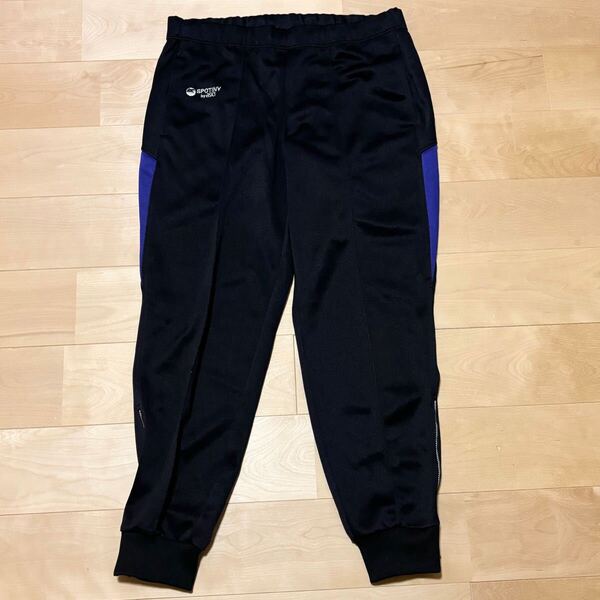 asics アシックス ジャージ パンツ 長ズボン トレーニングウェア 黒 ブラック spotiny ランニングウェア