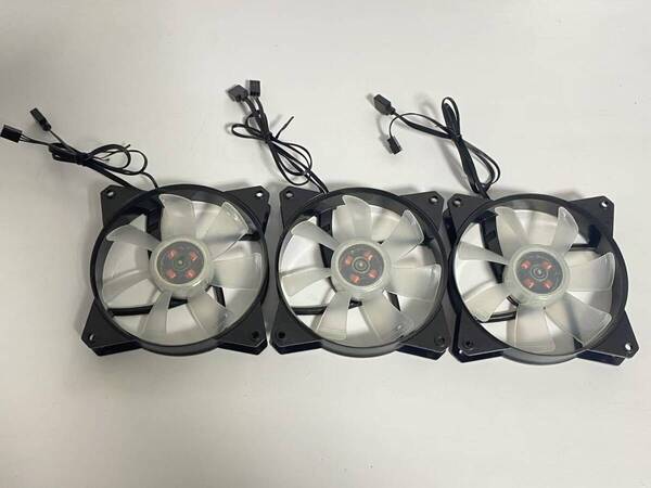 K10 未使用 3個セット cooler master ケースファン 12cm 120m 202000560-GP DF1202512RFLN