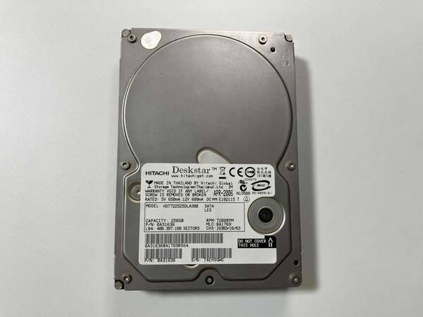 HITACHI HDD 250GB オマケ付き