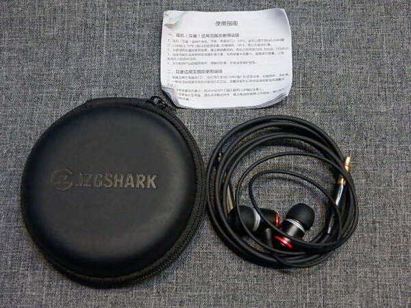 (nu250528-13) JZGSHARK イヤホン ケース付 有線 ジャンク 中古