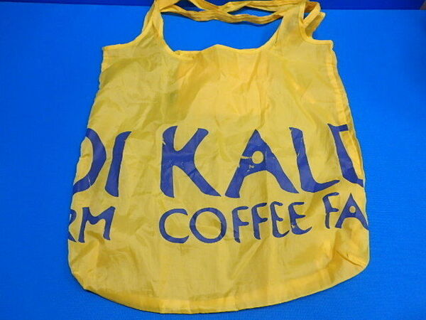 (nk11-25-0529-2) KALDI カルディ エコバッグ 黄色 イエロー 中古