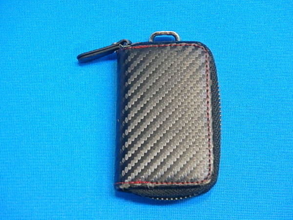 (nk12-25-0610-1) 難あり スマートキーケース キーケース キーホルダー 鍵入れ 黒 中古