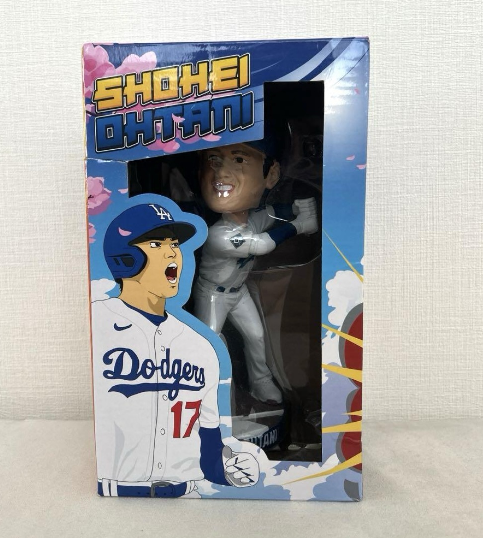 直筆サイン入り LAドジャース Dodgers前田健太選手ボブルヘッド