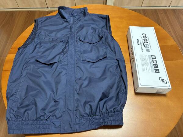 ★【送料無料】ミドリ安全 空調服 クールファン ベスト(WEV27 LL)+ファン(WE20-FS5)【中古品】★
