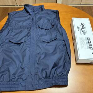 ★【送料無料】ミドリ安全 空調服 クールファン ベスト(WEV27 LL)+ファン(WE20-FS5)【中古品】★