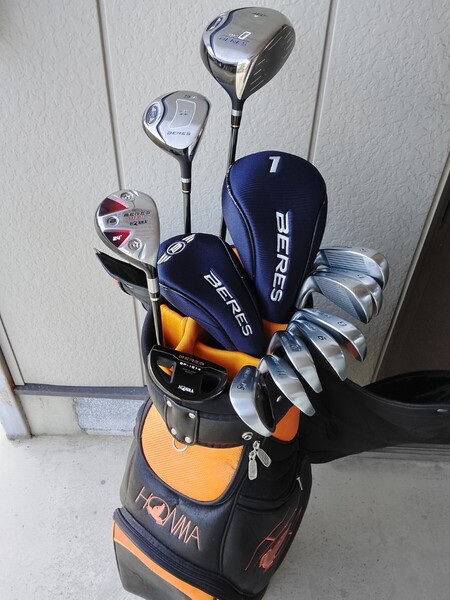★ 本間ゴルフ HONMA ホンマ BERES ベレス MG711 1W 10° 5W 18° MG701 5.6.7.8.9.10.11.SW U-01 24° BP 1014 FLEX R ★★ 美品 12本組