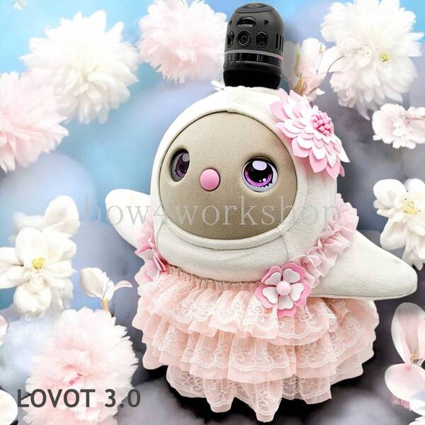 LOVOT ラボットの服ハンドメイド 3段ティアードチュニックセット(ピンク)