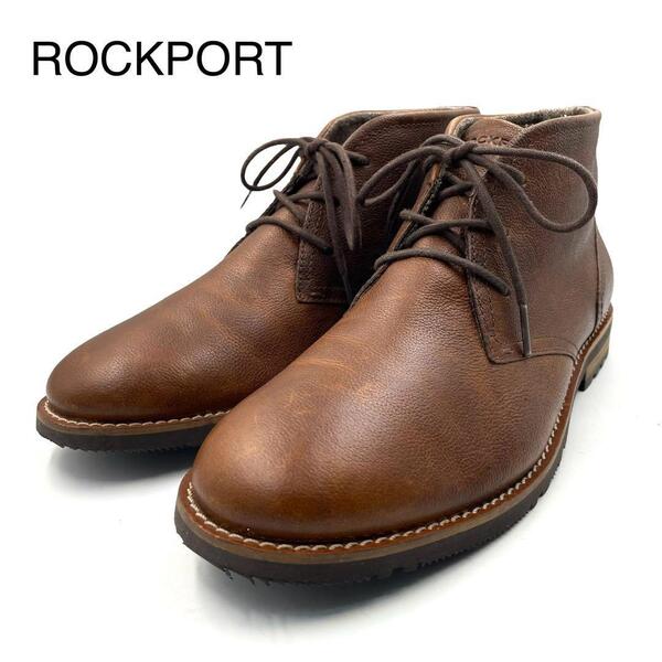 《超美品》ROCKPORT ロックポート ブーツ ブラウン 茶系 25.0cm