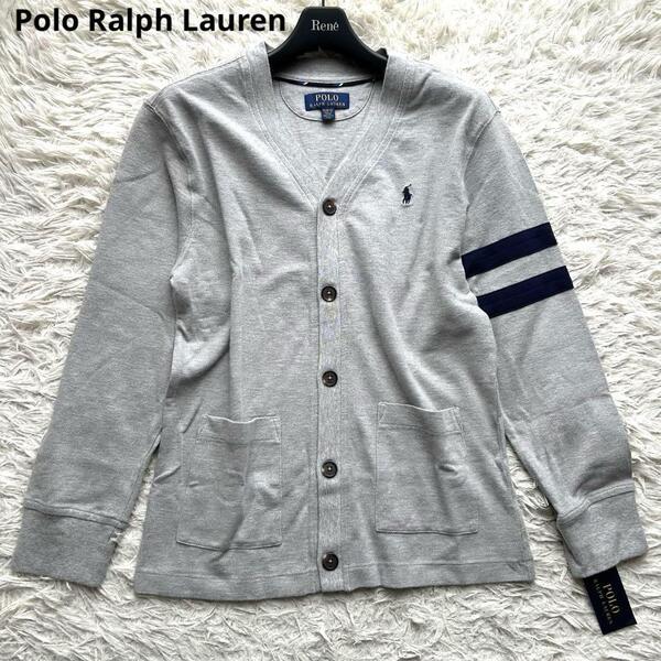 新品タグ付き Polo Ralph Lauren ポロラルフローレン カーディガン グレー Mサイズ