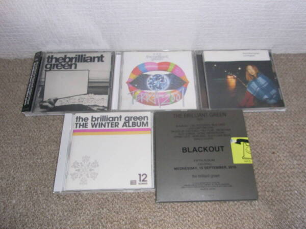 the brilliant green 全オリジナルアルバム5枚セット(the brilliant green,TERRA2001,Los Angeles,THE WINTER ALBUM,BLACKOUT)