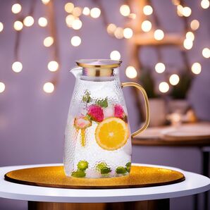 耐熱ガラス製冷蔵庫ポット 1600ML - 高品質 安全設計 操作簡単 3選択可