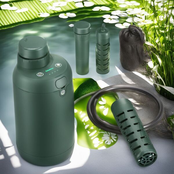 ☆5段階浄水システム 携帯浄水器 簡単水濾過 新登場! ユーザー好評 長寿命仕様