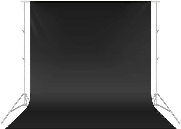 コンパクト 黒撮影用背景布 大型 2.8 x 4m 無地 ポリエスター素材 バッ