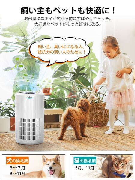 ☆節電&360°循環浄化 空気清浄機 - 高品質 安全設計 操作簡単 3選択可能