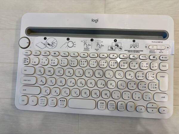 logi マルチデバイスキーボード k480 ホワイト