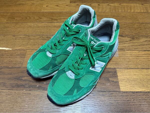 ニューバランス new balance M991 GRW スニーカー シューズ 靴 スエード スウェード メッシュ リフレクター イングランド製 US9 緑