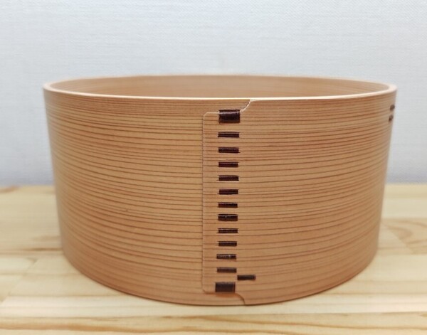【逢絢亭・新品】茶道具 建水 曲建水 木地 木製 杢仙作 紙箱入り