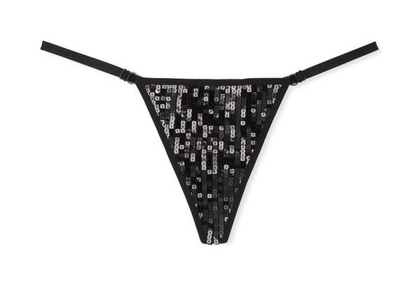 Victoria's Secret ヴィクトリア シークレット スパンコール メッシュ Vストリング Tバック ショーツ