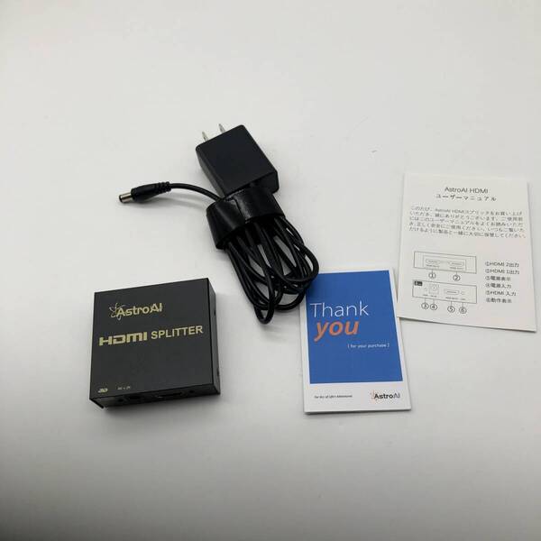 AstroAI HDMI 分配器スプリッター 同時出力 1入力2出力 アダプターPSE認証 同時出力 4K 3D HDCP Ver 1.4 Nintendo Switch PS4 Xbox A3209