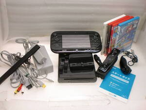 2506092 WiiU本体(32GB) マリオテニス Wiiソフト遊べます モーションプラス 現状品