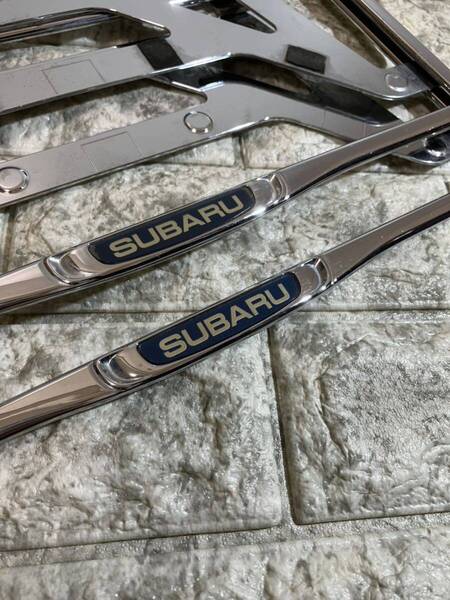 スバル純正ナンバーフレーム SUBARU XV フォレスター レヴォーグ WRX レガシィ エクシーガ BRZ インプレッサ レガシィB4 ステラ 13