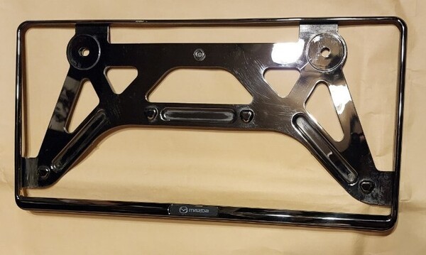 マツダ純正ナンバーフレーム 1枚 現行型 アテンザ クロスオーバー ビアンテ CX-4 CX-5 CX-30 CX-60 CX-7 CX-3