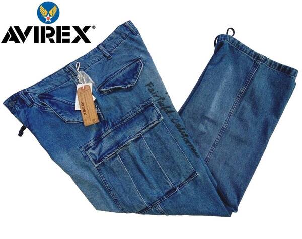 アヴィレックス M-65 デニム パンツ ワイドシルエット AVIREX 送料無料 新品