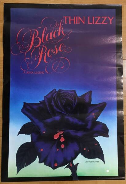 THIN LIZZY BLACK ROSE 1979 UK PROMO POSTER
