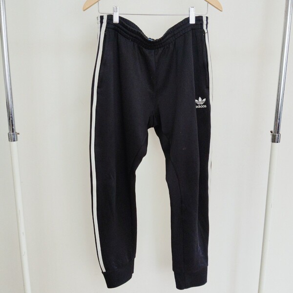 0617/LL/ adidas メンズ 七分丈パンツ ジャージ スポーツ 黒