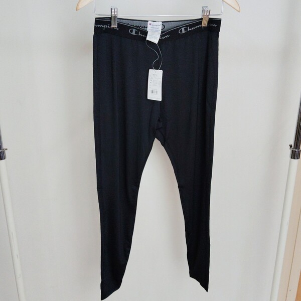 0627/L/Champion メンズ レギンス ロングタイツ スポーツ 黒