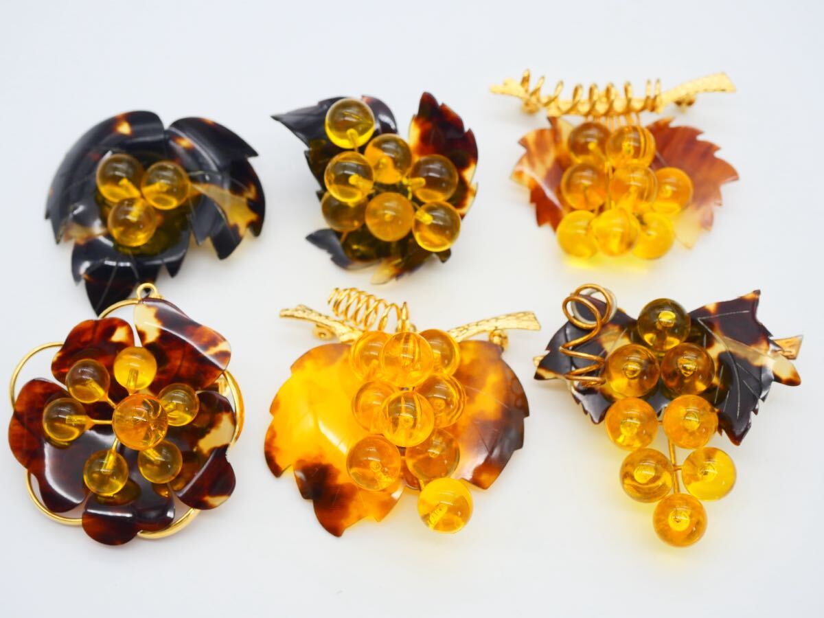 希少★べっこうブローチ　3点まとめて 2025年最新】Yahoo!オークション -べっ甲ブローチの中古品・新品