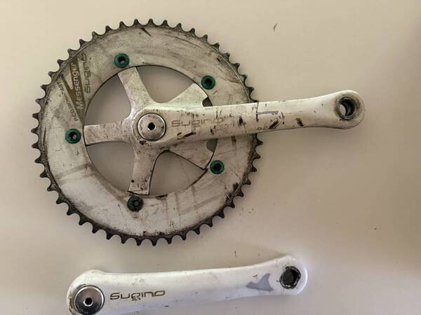 Sugino RD2L PISTA MESSENGER クランクセット シングル 48T 自転車 ピスト スギノ