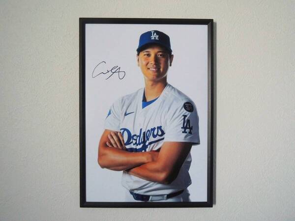 大谷翔平 ドジャース 2025 ポスター 写真 22cm×32cm サイズ A4 フォトフレーム