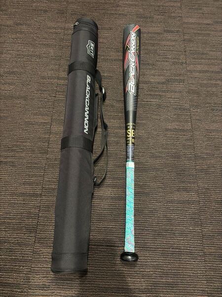 送料無料 ZETT ブラックキャノンAパワー 一般軟式 バット 84cm 700g BCT35374-1900