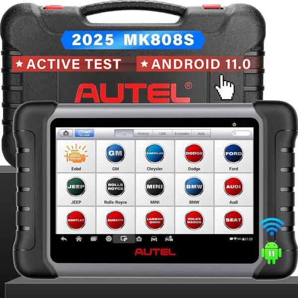 Autel 診断機 MaxiCOM MK808S 日本語対応 自動車故障診断機 OBD2 全システム診断スキャナー